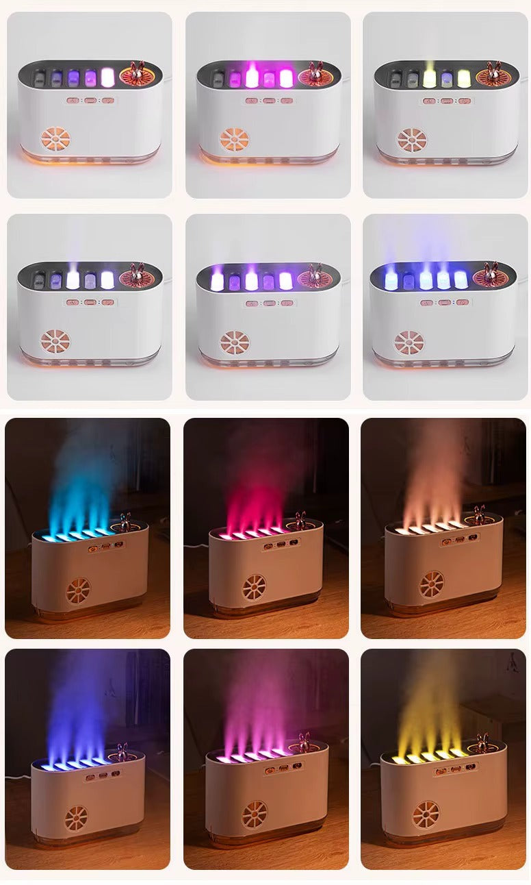 Nawilżacz Fontanna Muzyczna LED 700ml - Aromaterapia i Relaks