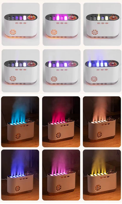 Nawilżacz Fontanna Muzyczna LED 700ml - Aromaterapia i Relaks