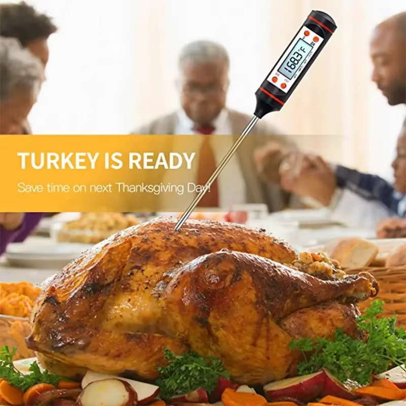 Cyfrowy Termometr TP101 do Mięsa, Płynów, Grillowania z Sondą