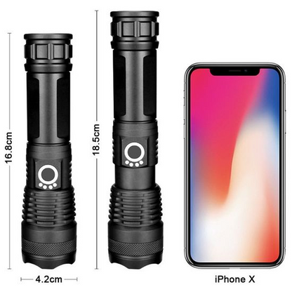 Mocna Latarka Akumulatorowa P90 z Zoomem 1500LM USB