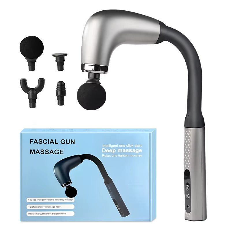Pistolet do Masażu Powięziowego Fascial Gun 6 Prędkości 4 GłowiceTEM