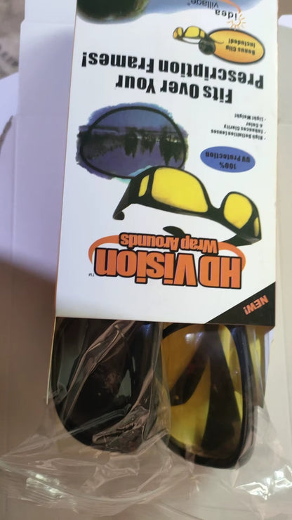 Okulary HD Vision Wrap Arounds - Nakładki na Korekcyjne, Poprawa Widzenia