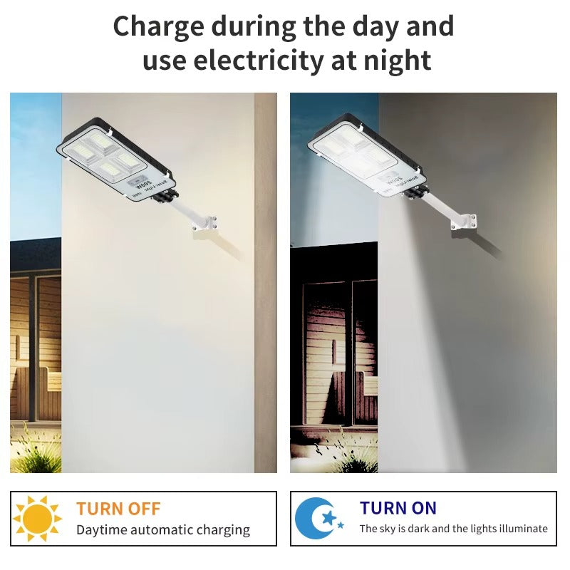 Solarna Lampa Uliczna LED 1000W IP66 - Mocne Oświetlenie Zewnętrzne