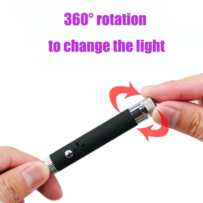 Elastyczna Lampka USB LED z Laserem - Idealna do Pracy i Prezentacji