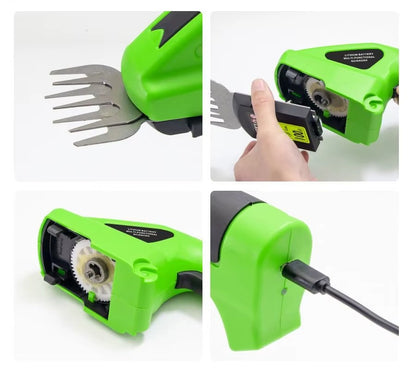 Nożyce do żywopłotu i trawy akumulatorowe jednoręczne DIY