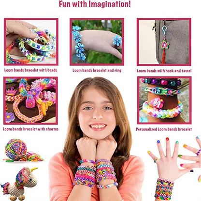 Zestaw Gumek Loom Bands XXL - Ponad 11000 Elementów do Tworzenia Biżuterii