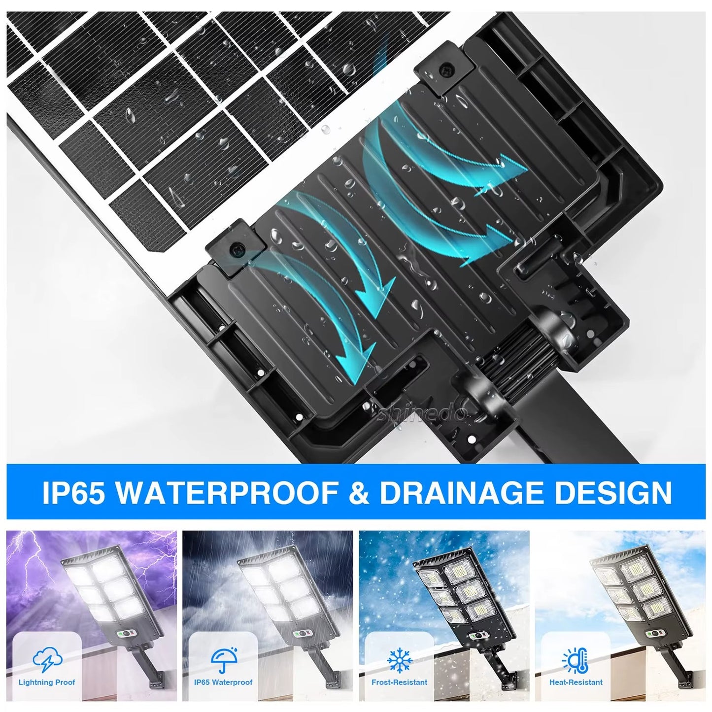 Solarna Lampa Uliczna LED z Czujnikiem Ruchu IP65 - Ogród, Podwórko