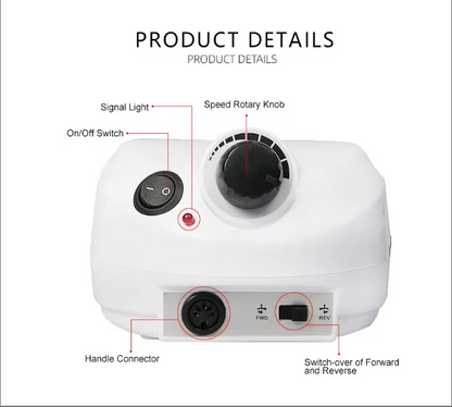 Profesjonalna Frezarka do Paznokci Elektryczna 35000 RPM