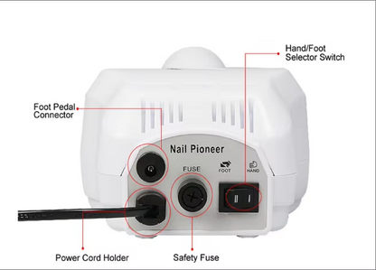 Profesjonalna Frezarka do Paznokci Elektryczna 35000 RPM