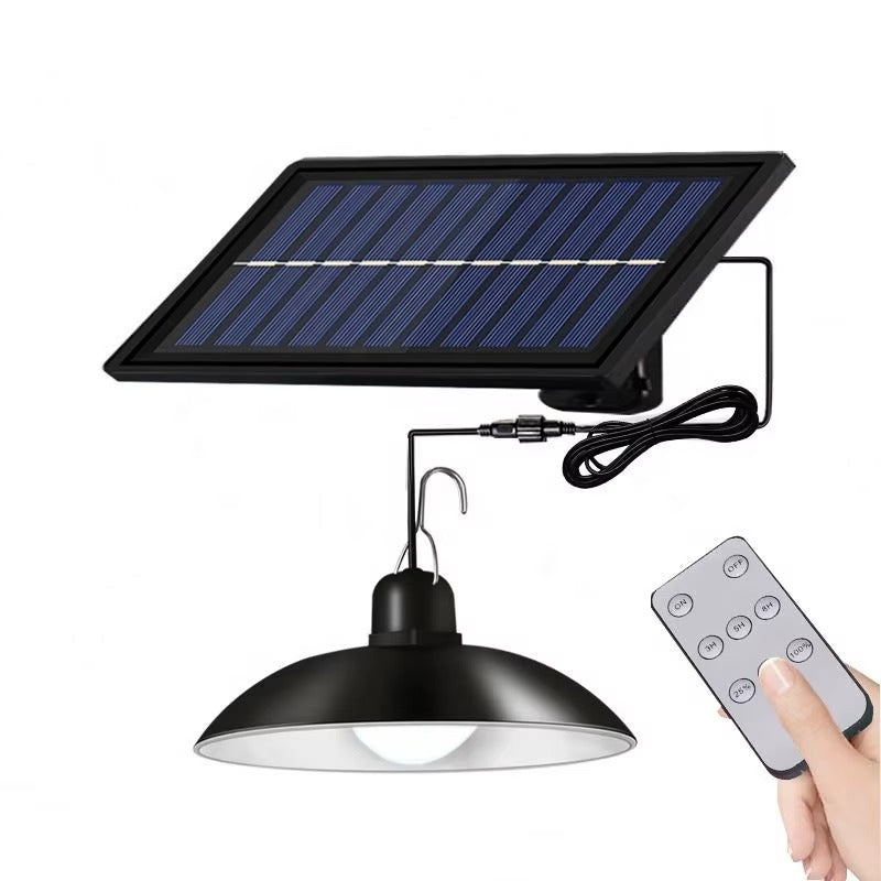 Lampa Solarna Wisząca LED z Pilotem do Ogrodu i na Taras