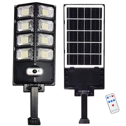 Solarna Lampa Uliczna LED z Pilotem i Czujnikiem Ruchu IP65