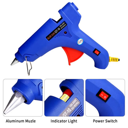 Pistolet do Kleju na Gorąco 100W z Aluminiową Dyszą DIY