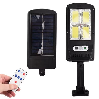 Solarna Lampa Uliczna LED z Czujnikiem Ruchu PIR i Pilotem IP65
