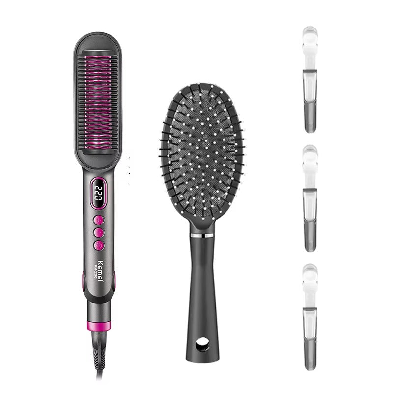 KEMEI KM-2263 Prostownico-Lokówka Grzebień 2w1 do Włosów