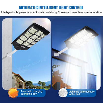 Lampa Solarna LED Uliczna z Czujnikiem Ruchu - Wysoka Moc