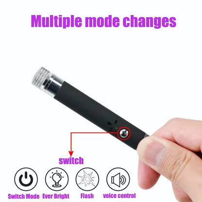 Elastyczna Lampka USB LED z Laserem - Idealna do Pracy i Prezentacji