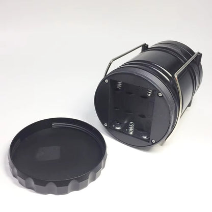 Składana Latarnia LED Kempingowa z Efektem Płomienia i Białym Światłem