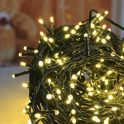 Ciepłe Białe Lampki LED na Druciku - Dekoracja Wnętrz i Ogrodu