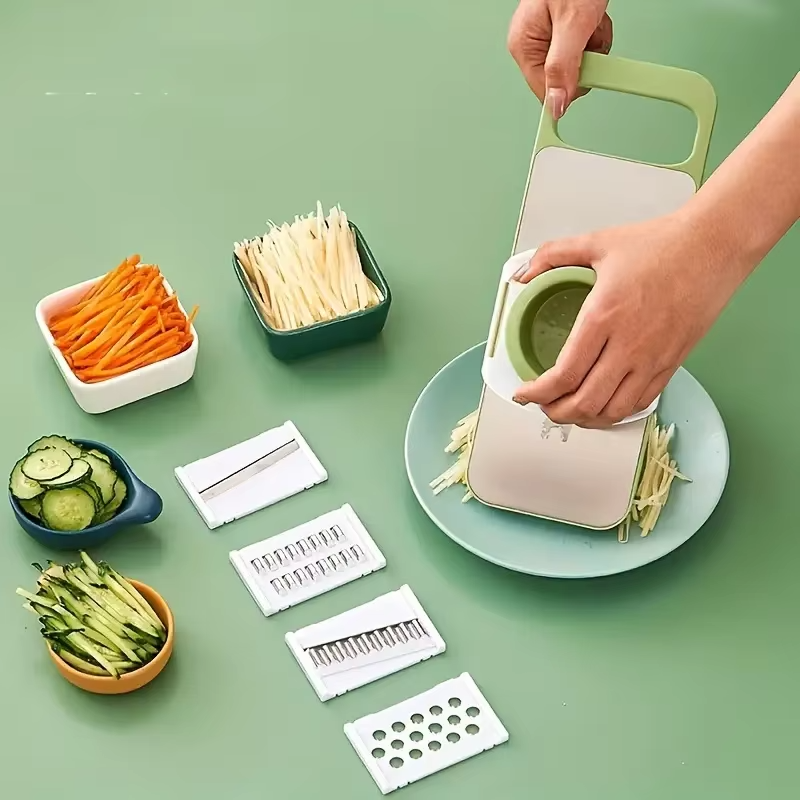 Krajalnica do Warzyw z Uchwytem Bezpieczeństwa | Tarka Julienne