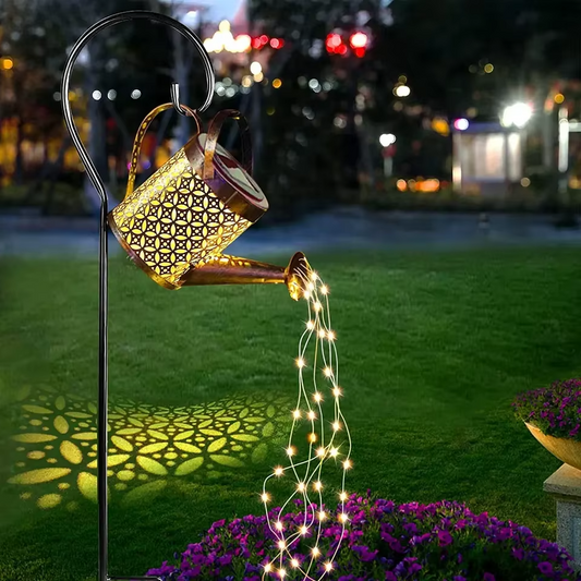 Solarna Konewka LED z Hakiem - Magiczna Dekoracja Ogrodu