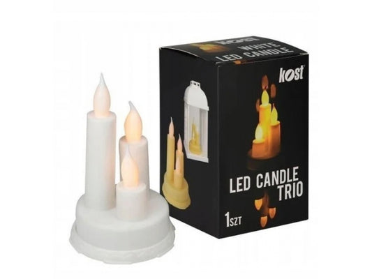 ŚWIECZKI LED BIAŁE ŚWIĄTECZNE / CHRISTMAS LED WHITE