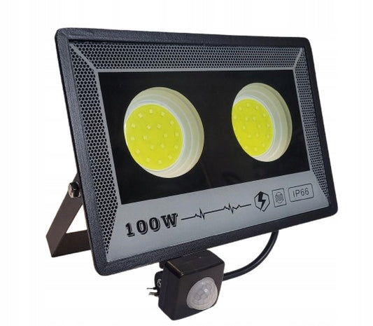 Naświetlacz LED Zewnętrzny 100W z Czujnikiem Ruchu IP66