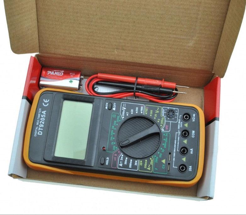 Multimetr Cyfrowy DT9205A LCD – Precyzyjne Pomiary Elektryczne