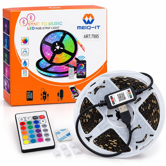 Inteligentne Taśmy LED RGB USB 5m z Aplikacją i Pilotem