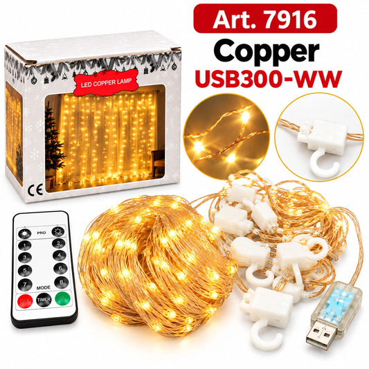 Oświetlenie Świąteczne LED 300LED – art. 7916