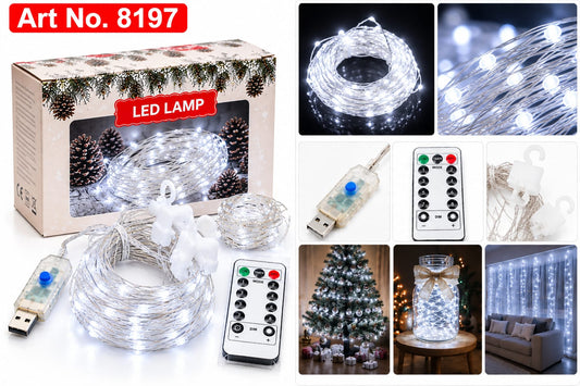 Kurtyna Świetlna LED 3 M 2 M 3 M×2 M Biała – art. 8197