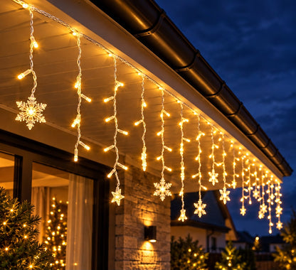 Lampki Świąteczne Sople LED 80 CM 3 M 3 M×80 CM