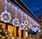 Kurtyna Świetlna LED 70 CM 3 M 3 M×70 CM Ciepła Biel – art. 8180