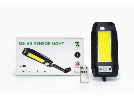 Lampa Solarna COB z Czujnikiem Ruchu i Pilotem – zdjęcie główne