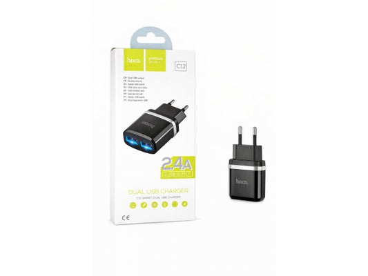 Ładowarka Sieciowa Hoco C59 A Mega Joy 2xUSB z Kablem 1 m – zdjęcie główne