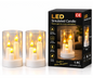 CANDLE TRIPLE IN GLASS WHITE(120) – art. 10750 – SKU 10750