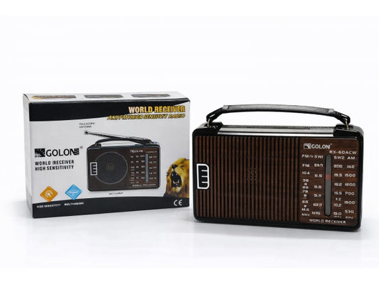 Radio Przenośne GOLON RX-60ACW World Receiver AM/FM/SW – zdjęcie główne