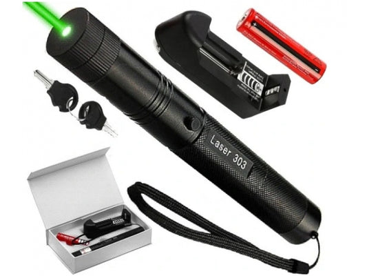 Zielony Wskaźnik Laserowy 303 – Mocny Green Laser – zdjęcie główne