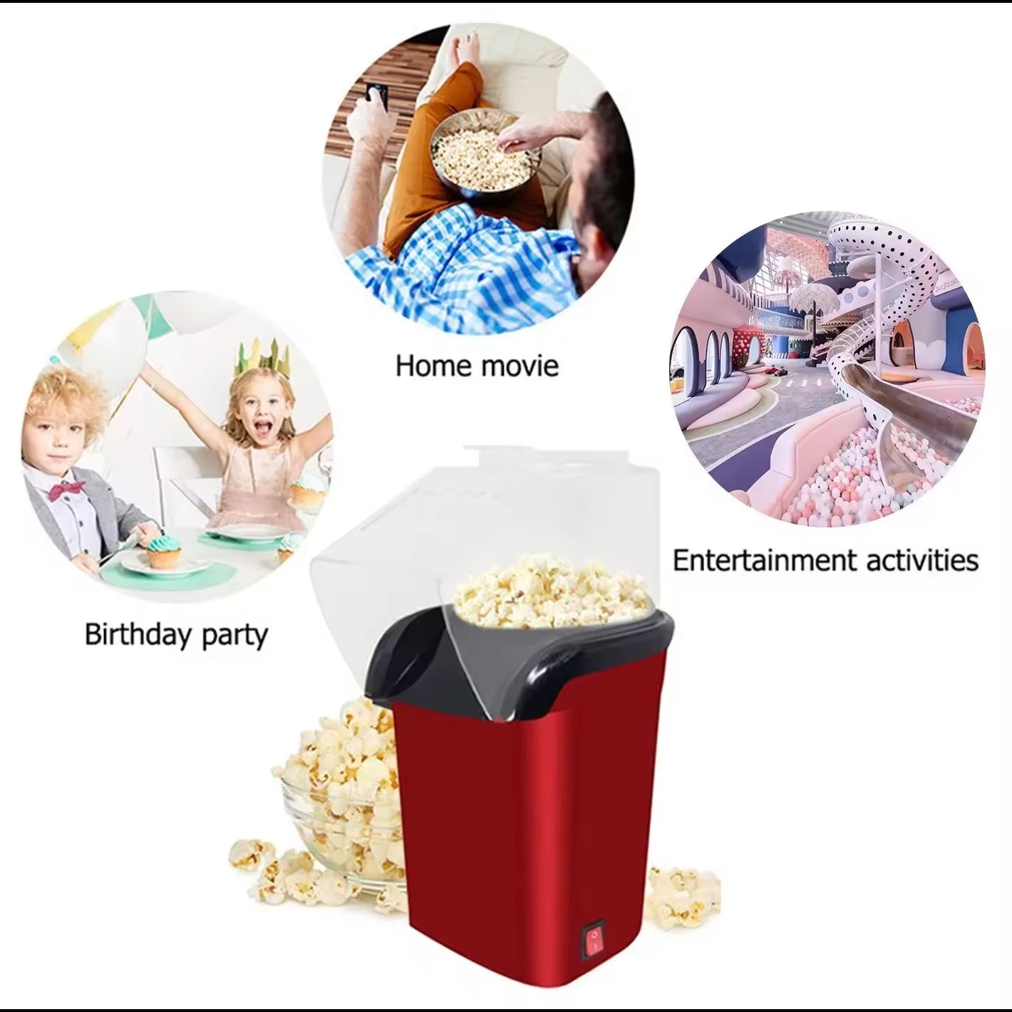 Automatyczna Maszynka Do Popcornu 220V Przenośna