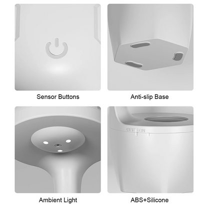 Nawilżacz Powietrza 3D z Efektem Latających Kropli i Wyświetlaczem LED