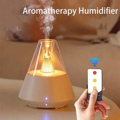 Dyfuzor Zapachowy z Efektem Płomienia i Trybem Nocnym