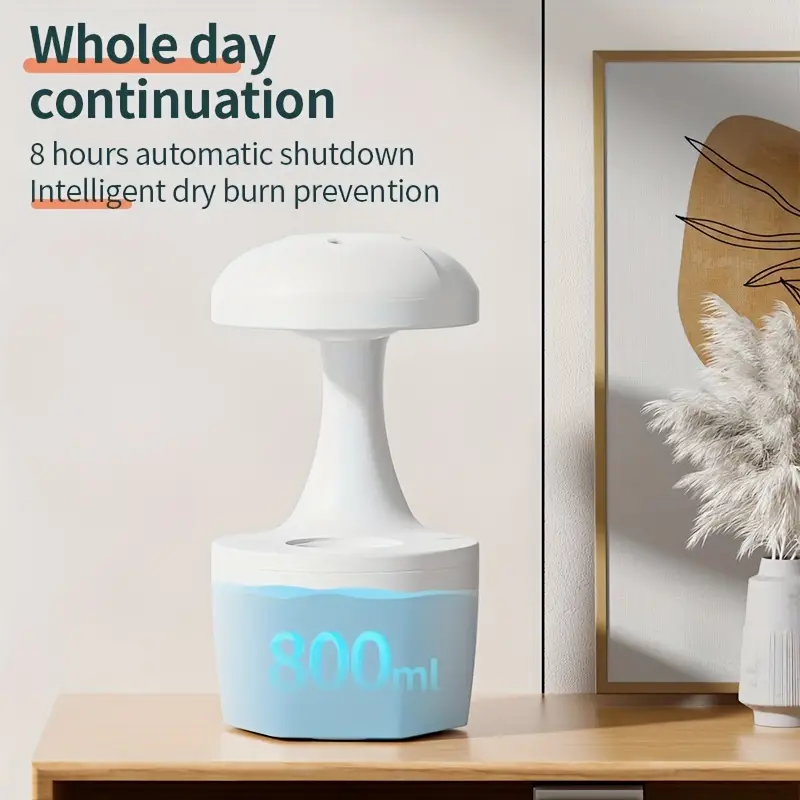 Nawilżacz Powietrza z Efektem Latających Kropli – Designerski 3D Humidifier