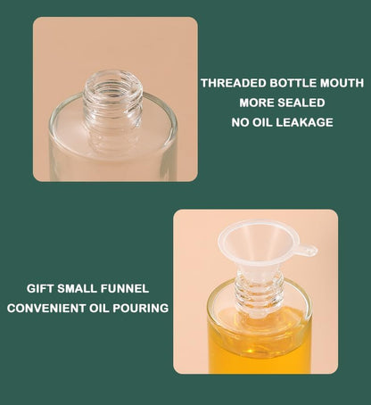 SZKLANA BUTELKA Z ROZPYLACZEM DO OLEJU – NARZĘDZIE KUCHENNE DO PRZYPRAW, BEZWYLAWOWY ROZPYLACZ DO GRILLA I BBQ