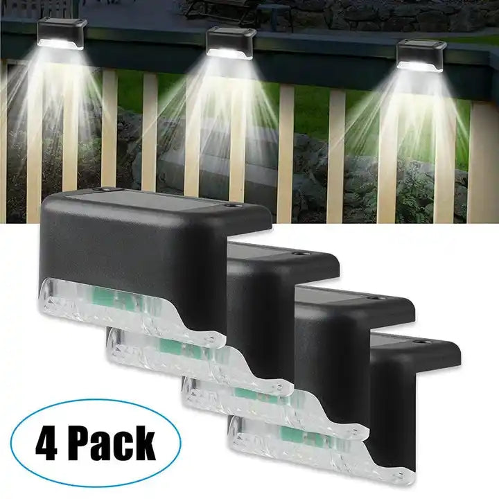 Solarne Lampy Schodowe LED - 4 sztuki