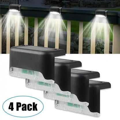Solarne Lampy Schodowe LED - 4 sztuki