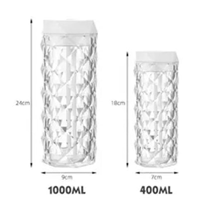 Kryształowy Nawilżacz Powietrza LED – Aromaterapia, 7 Kolorów, Nastrojowe Oświetlenie