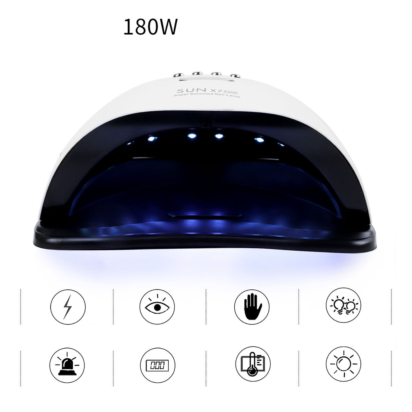 Lampa UV/LED Do Paznokci 220W Mocna x7 Max Timer