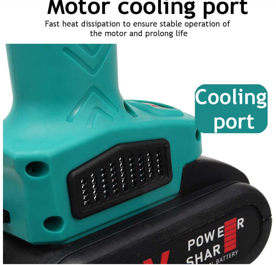 Akumulatorowe Nożyce Elektryczne do Gałęzi 48V z 2 Bateriami i Walizką