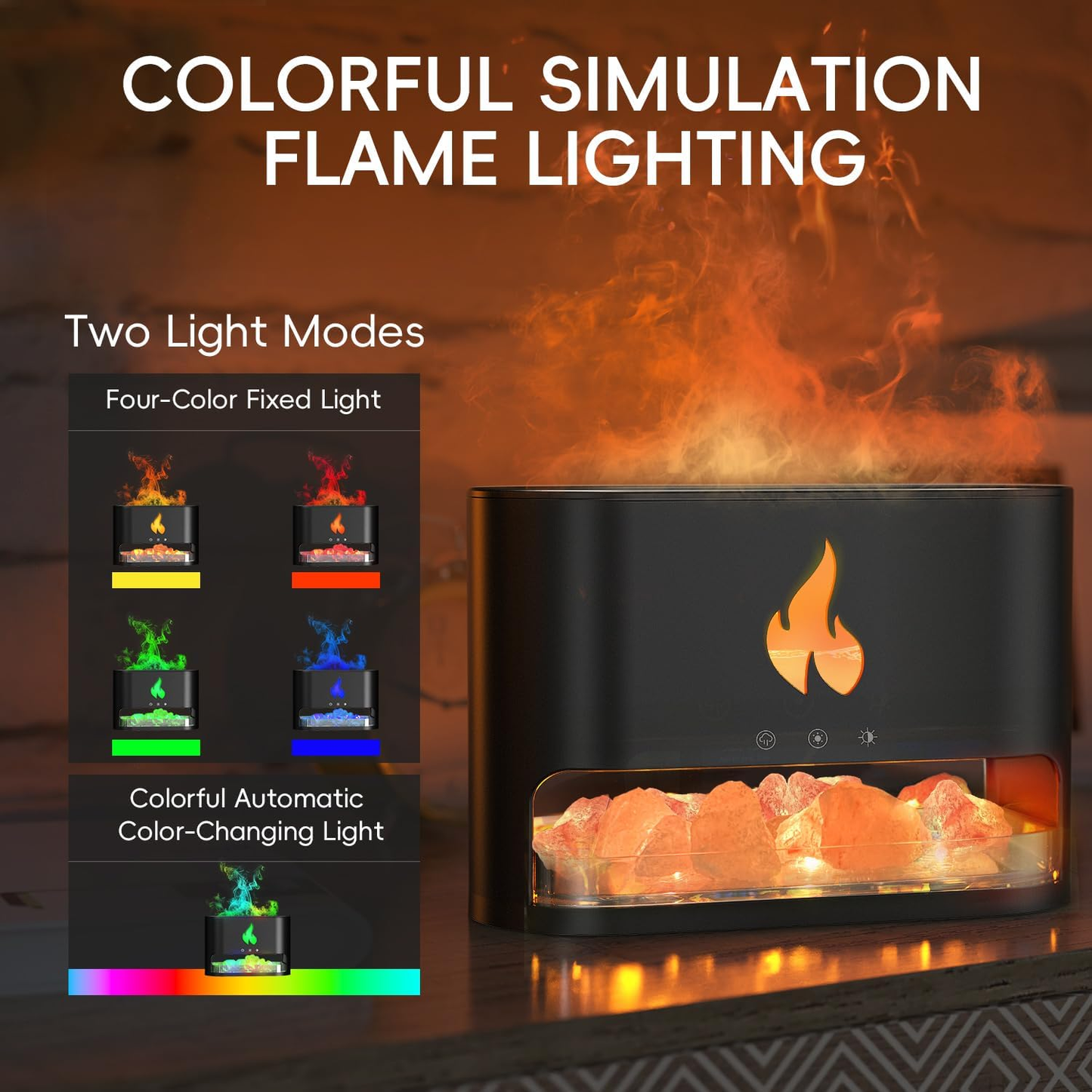 Ultradźwiękowy Dyfuzor Aromatyczny LED 7 Kolorów 250ML