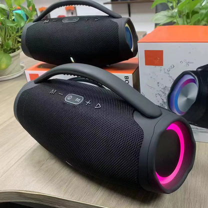 Przenośny Głośnik Bluetooth z Mocnym Basem i Dynamicznym Podświetleniem LED