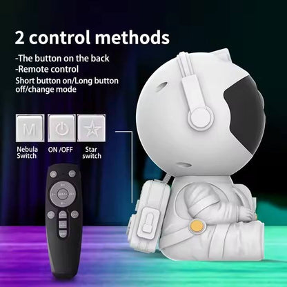 Lampka Projektor Gwiazd Astronauta – Laserowy Projektor Galaktyki LED